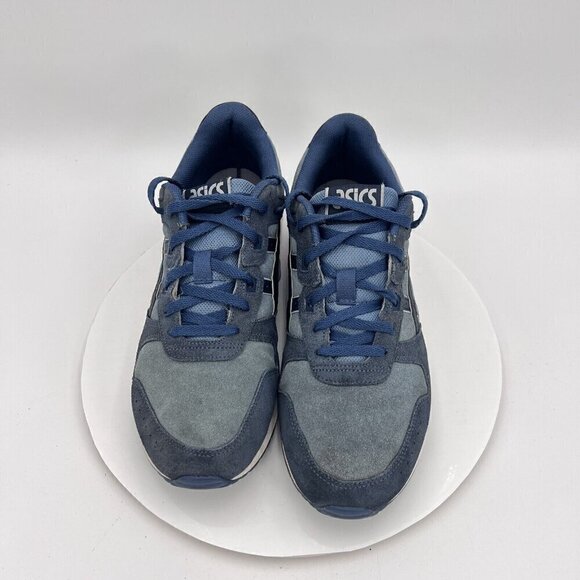 Asics Lyte Classic Men Size 11 1201A103-024 Blue Suede Fabric Athletic Shoes - Picture 10 of 14